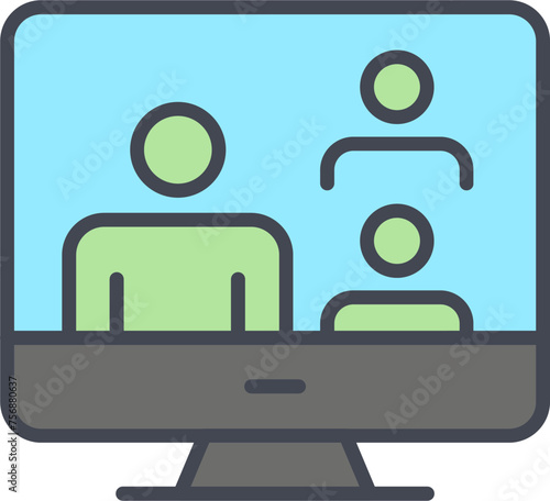 Videocall Vector Icon