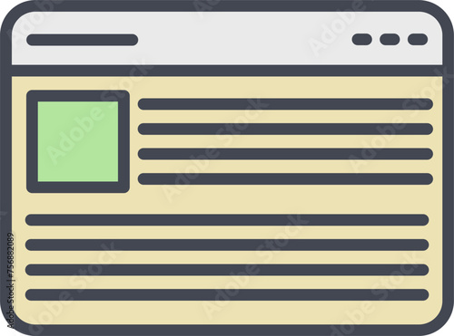 Blogging Services Vector Icon