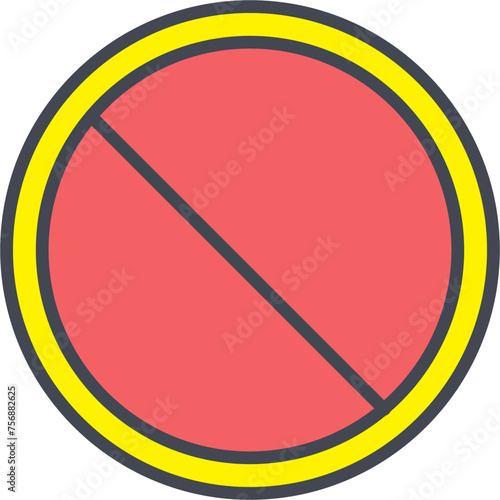 Prohibited Vector Icon