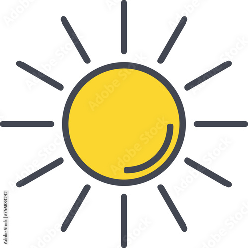 UV Radiation Vector Icon