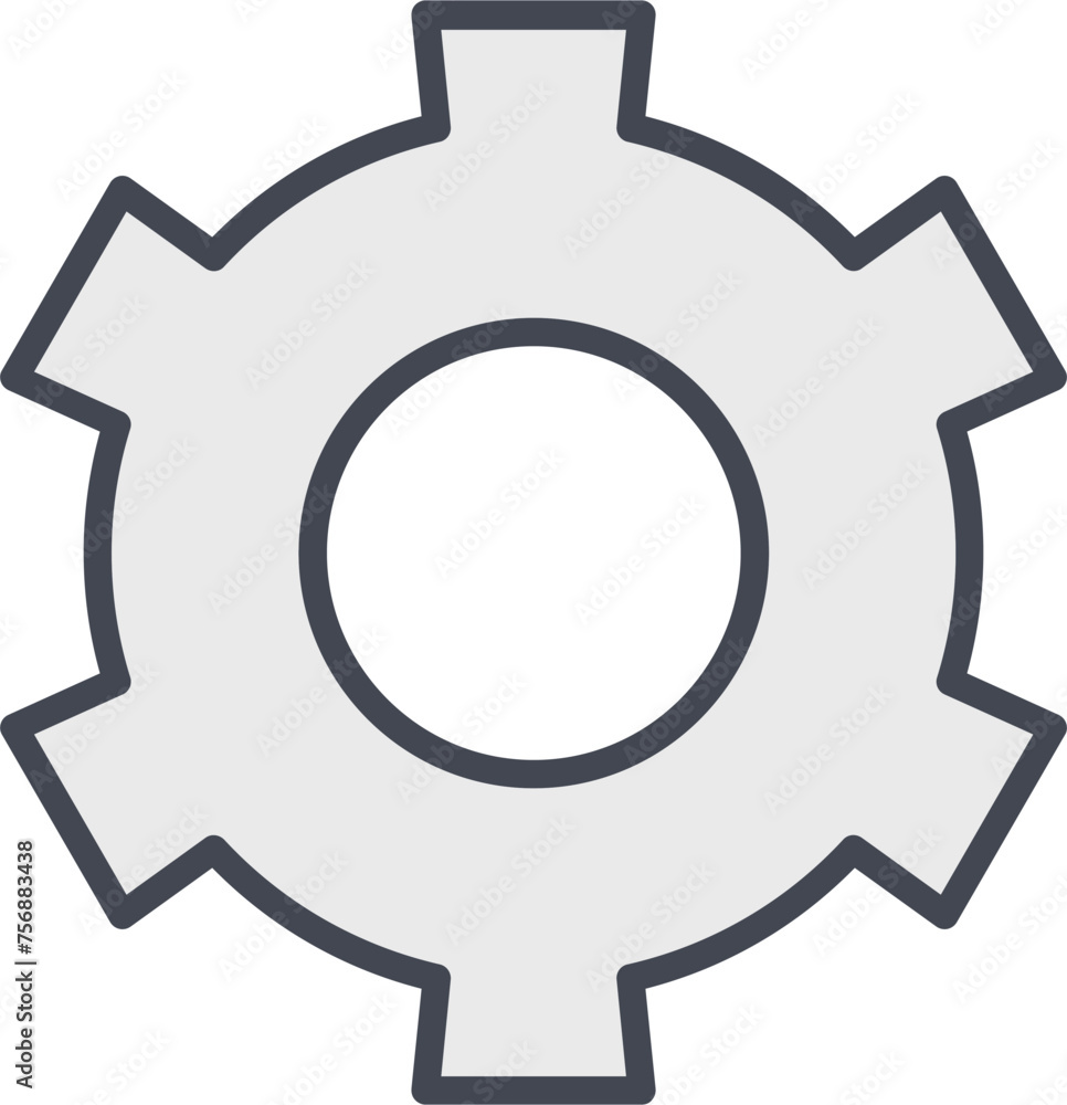 Setting Gear Vector Icon Setting Gear Vector Icon