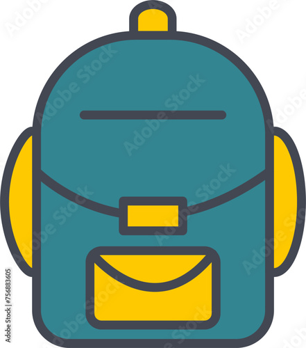 Backpack Vector Icon