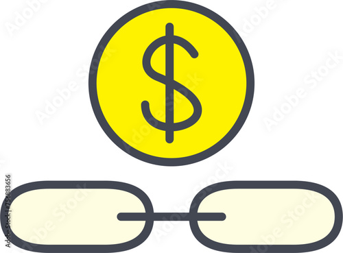 Link Sales Vector Icon