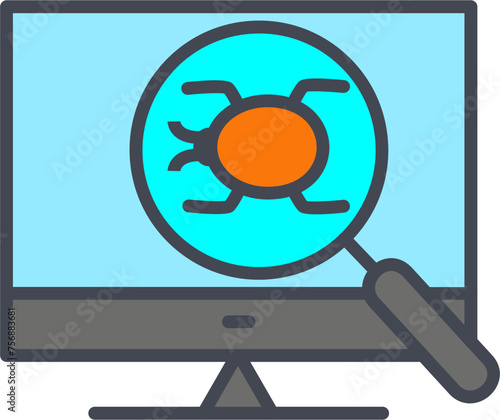 Debugging Vector Icon