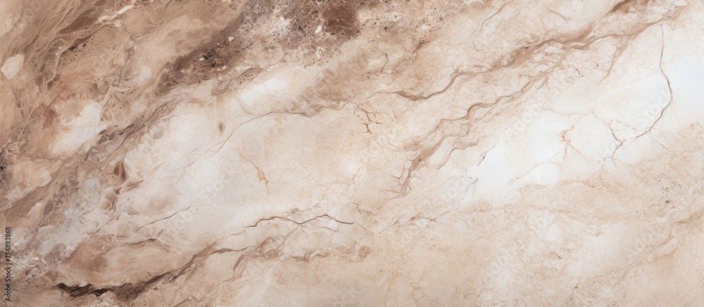 Beige marble tile with textured stains