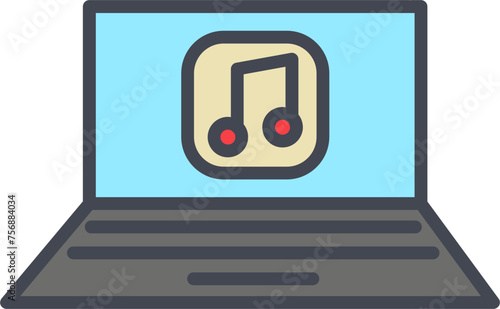 Play Music Vector Icon