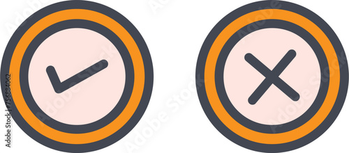 Yes No Option Vector Icon