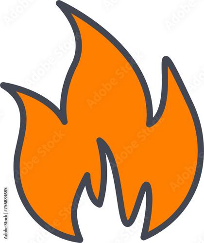 Flame Vector Icon
