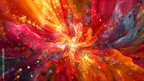 Vivid abstract swirls is colourfull