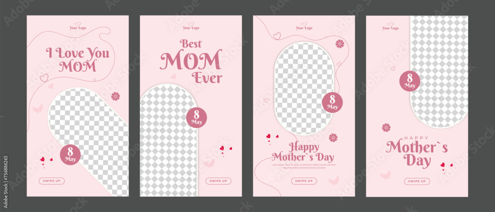 happy mother's day social media post web banner stories collection templates happy mother's day social media post web banner stories collection templates