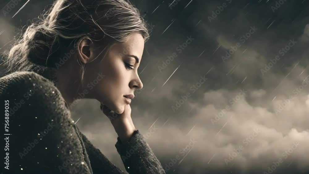 Depressed woman sitting on floor covering face with hands in despair, mental health video, stock video, people video, youtube video, depression
Depressed woman sitting on floor covering face with hands in despair, mental health video, stock video, people video, youtube video, depression