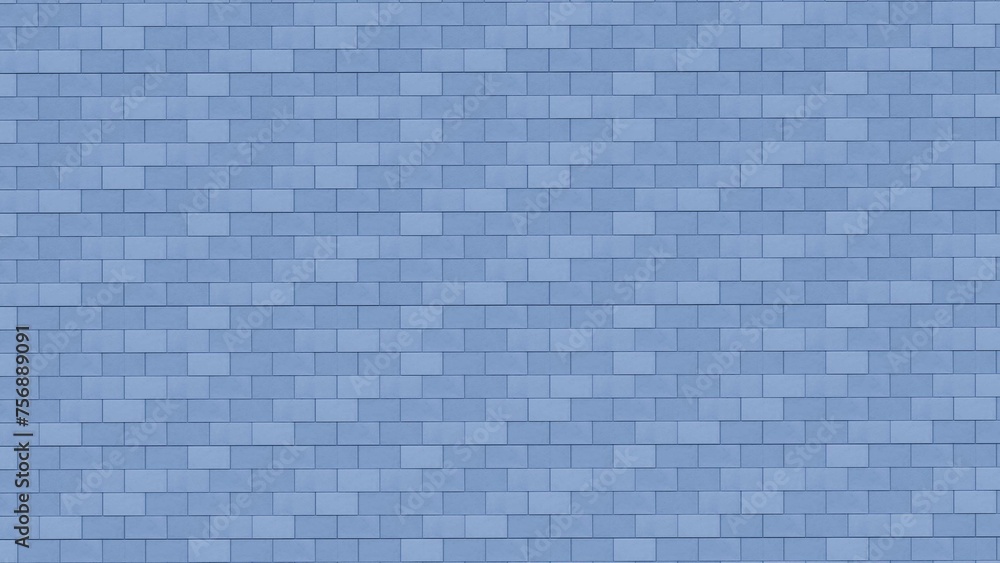 Fototapeta premium brick random pattern blue for interior floor and wall materials