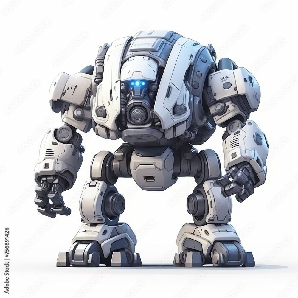Game Character concept art isolated white background Game Character concept art isolated white background