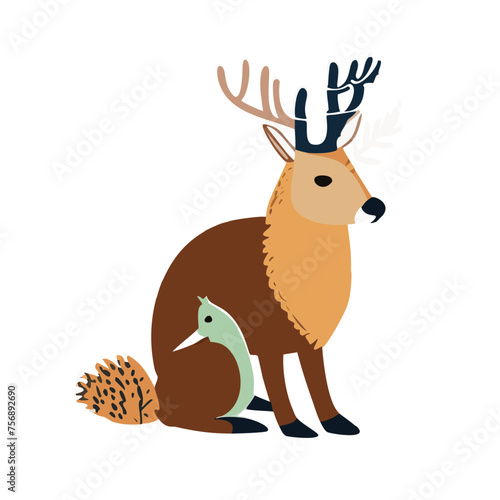 scandinavian animals forest dwellers nordic - Deer