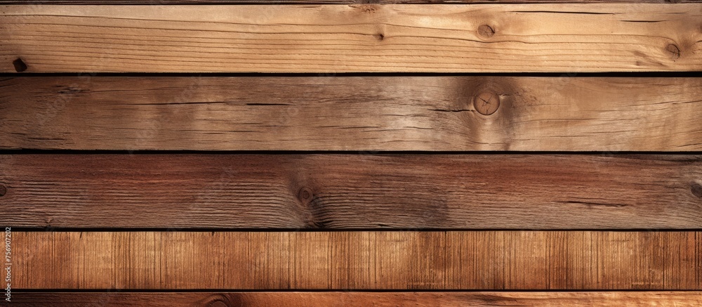 Various types of wooden plank board textures - obrazy, fototapety, plakaty 