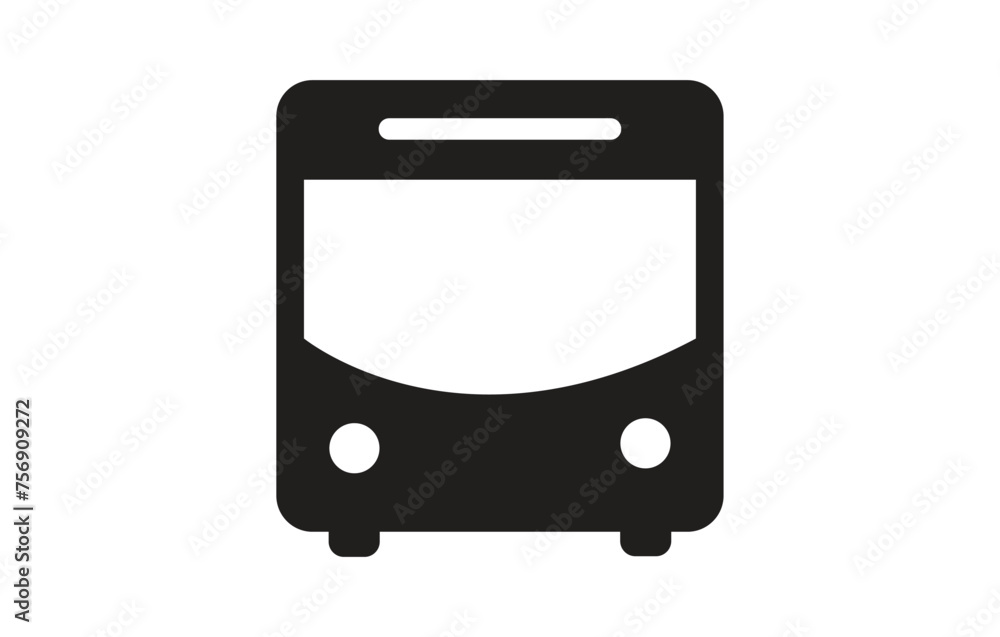 bus transport vehicle icon