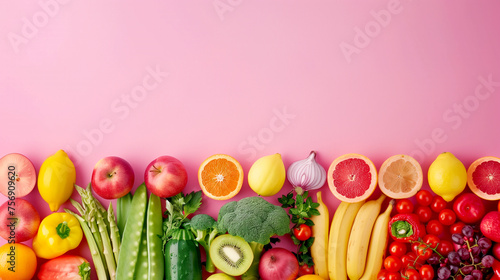 Fresh Fruits and Vegetables - Background