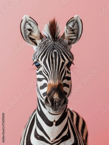 portrait of a zebra