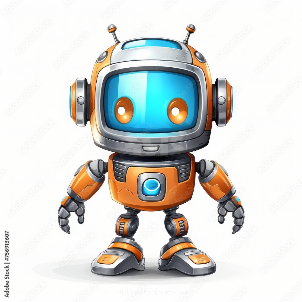 Game Character concept art isolated white background Game Character concept art isolated white background