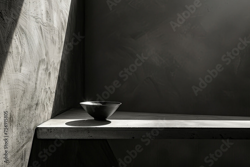 A minimalistic tabletop, its smoothness inviting touch.