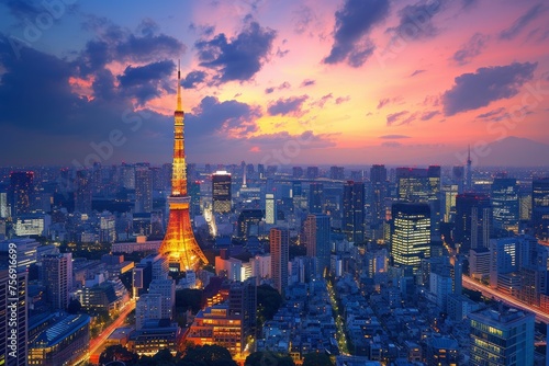 City skyline of Tokyo