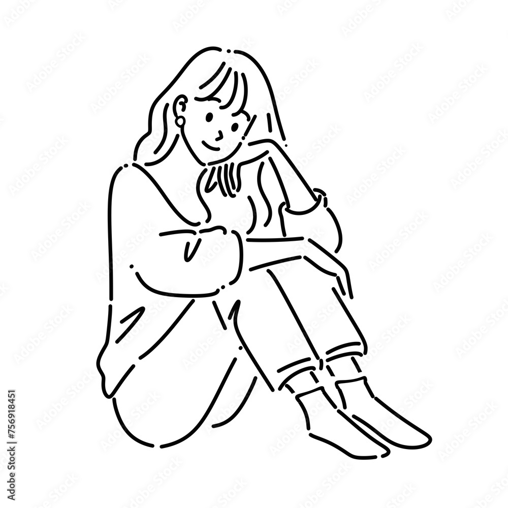 女性・女の子のイラスト素材 女性・女の子のイラスト素材