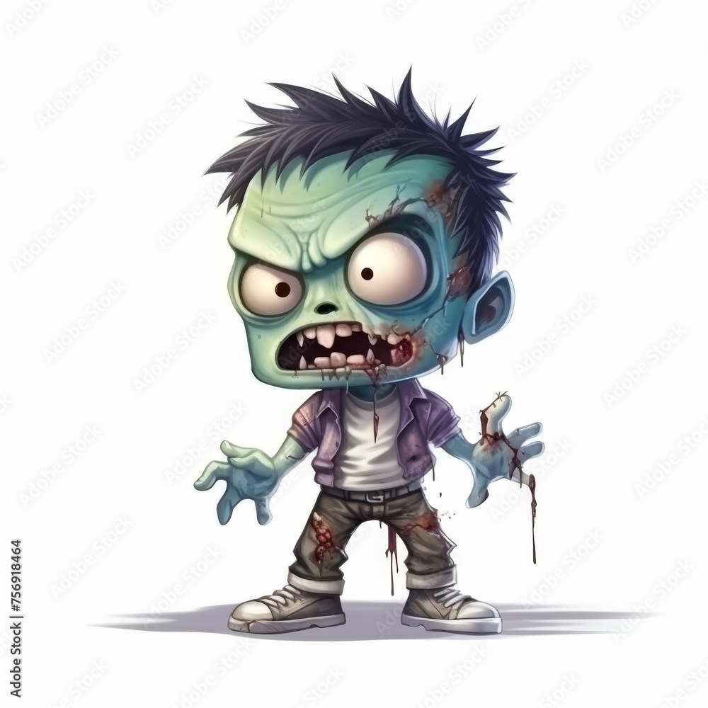 Game Character concept art isolated white background Game Character concept art isolated white background