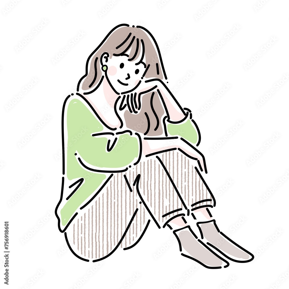 女性・女の子のイラスト素材 女性・女の子のイラスト素材