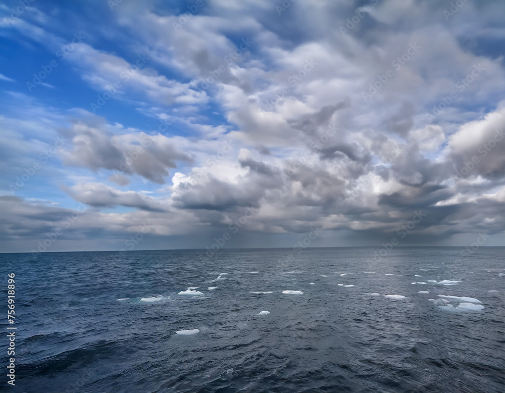 Clouds over the sea. Dramatic sky, natural composition. Clouds over the sea. Dramatic sky, natural composition.