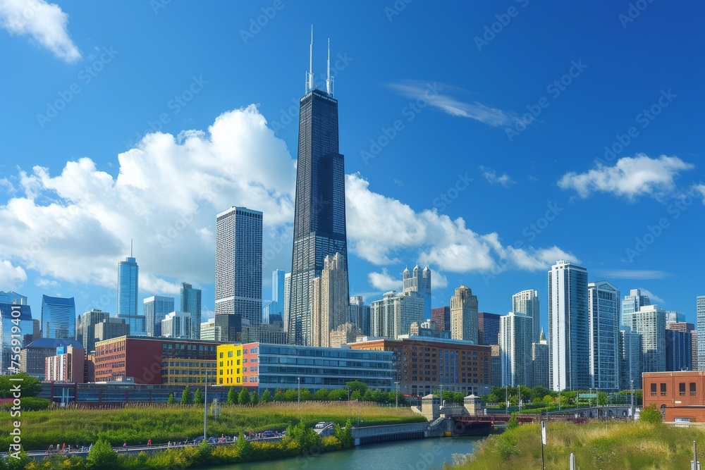 Obraz premium City skyline