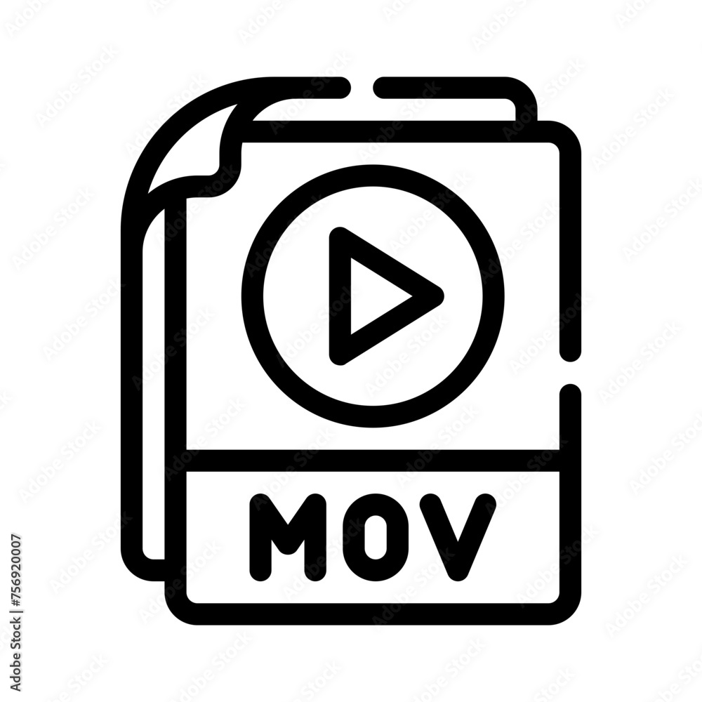 mov line icon mov line icon