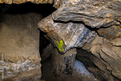 The salt  cave Kolonel in Mount Sodom in southern Israel photo