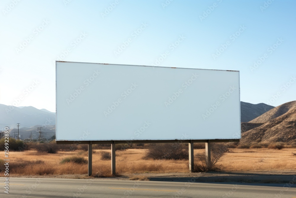 Empty large billboard advertising banner mockup image Empty large billboard advertising banner mockup image