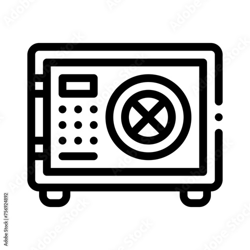 safebox line icon