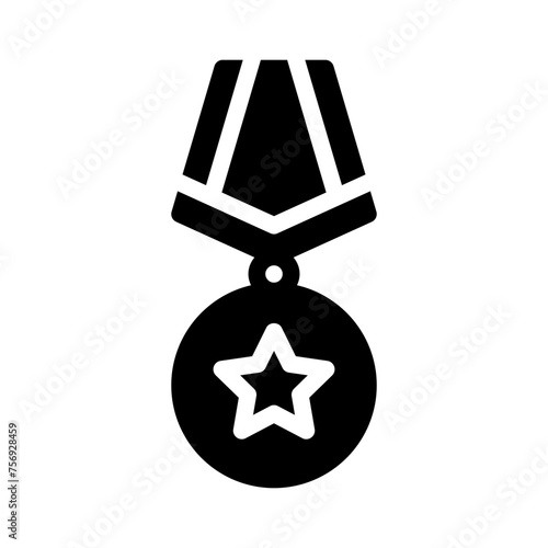 medal glyph icon