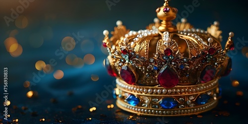 Crown Symbolizing Honor, Power, and Royal Legacy in History in a Biblical Style. Concept Crown Symbolism, Honor and Power, Royal Legacy, Biblical Influence