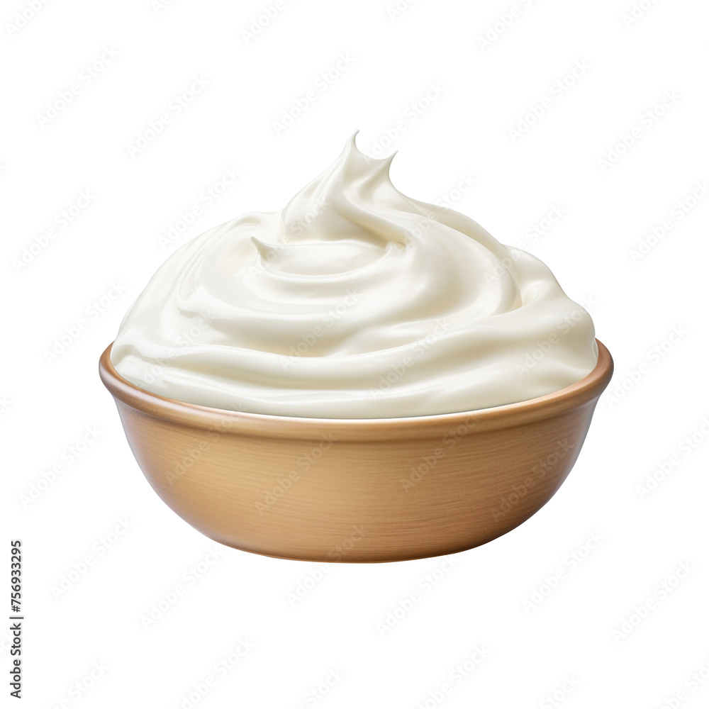 Sour_Cream on transparent background, clipping path, png Sour_Cream on transparent background, clipping path, png
