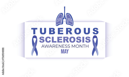 National Tuberous Sclerosis awareness month. background, banner, card, poster, template. Vector illustration.