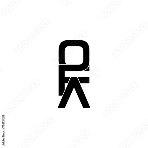 ofa typography letter monogram logo design