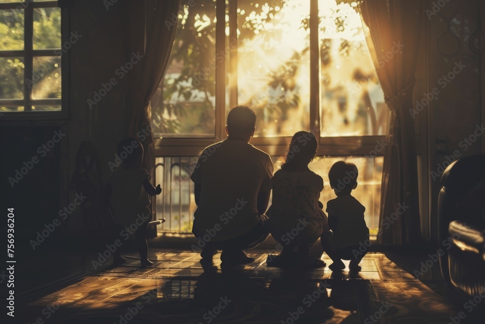 a parent raising their children, overcoming the worries and hardships a parent raising their children, overcoming the worries and hardships