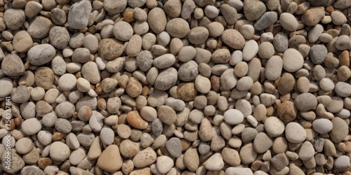 Gray rock, gavel, pebble texture pattern gravel full frame stone background