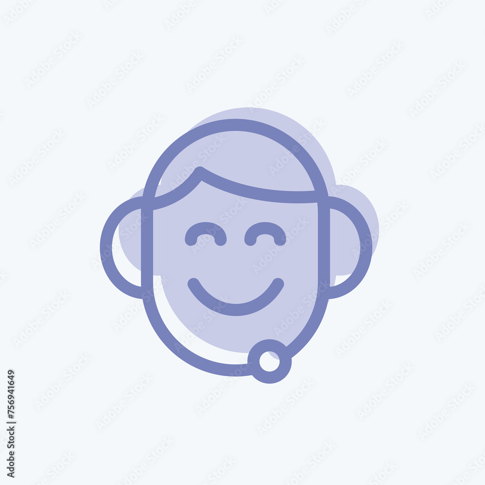 Icon Support. suitable for Feedback symbol. two tone style. simple design editable. design template vector. simple symbol illustration Icon Support. suitable for Feedback symbol. two tone style. simple design editable. design template vector. simple symbol illustration