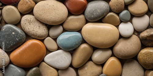 Nature Abstract of Smooth Beach Stones background design