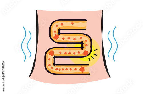 Loose Bowel Movement or Diarrhea and other Abdominal Diseases concept. Editable Clip Art.
