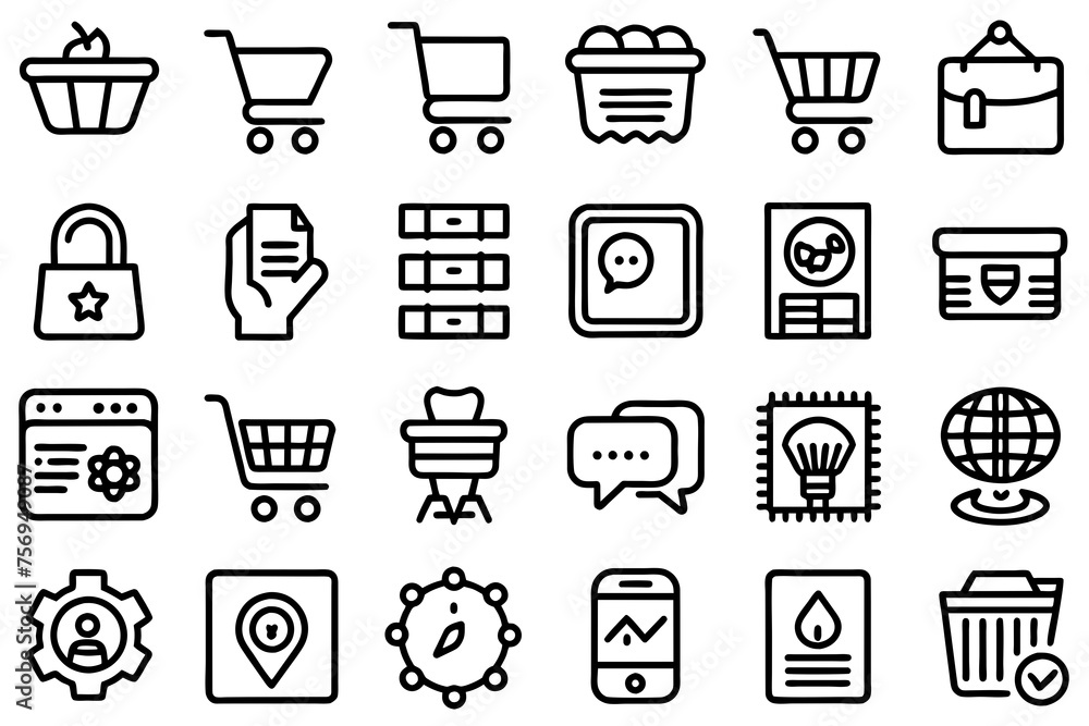 e-commerce--line-icons-set