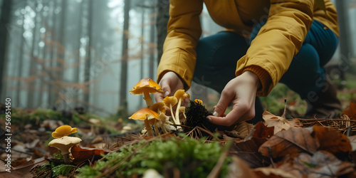 "Enchanted Forest Explorations: A Girl's Mushroom Adventure"