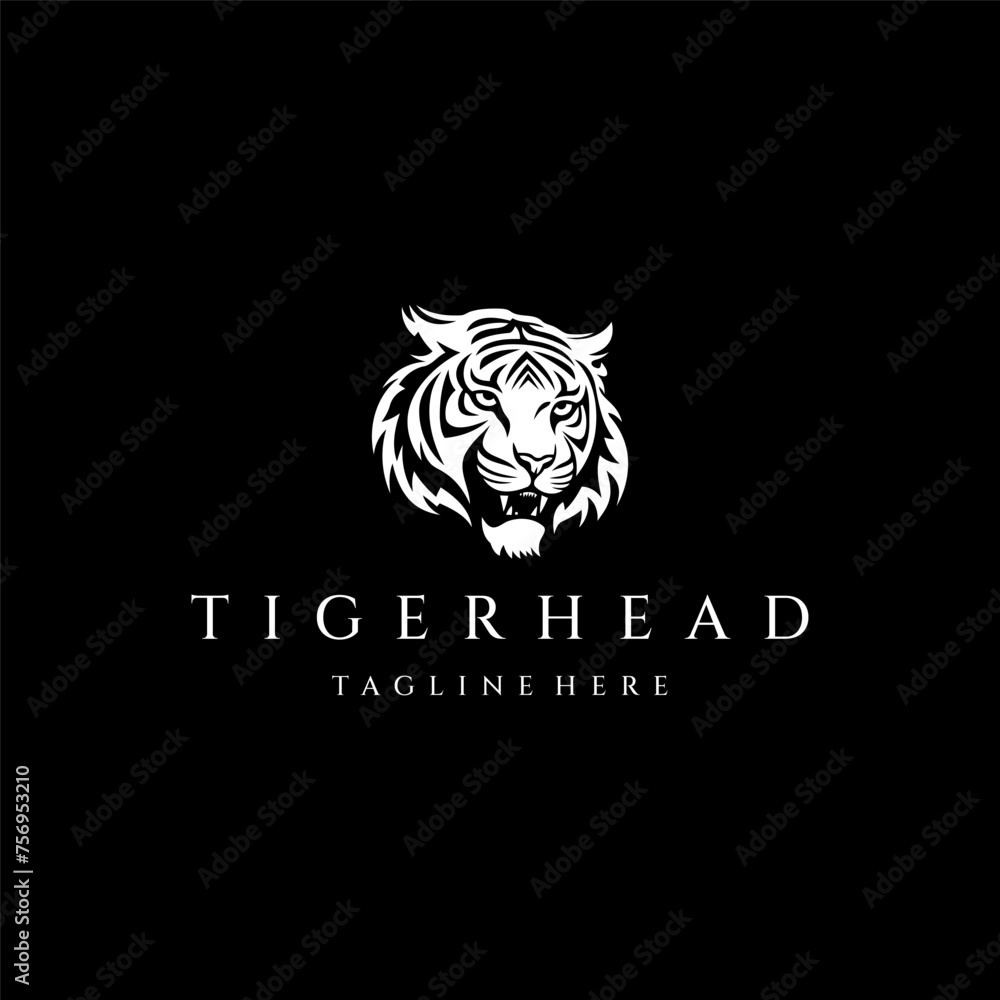 Tiger head logo design vector template Tiger head logo design vector template
