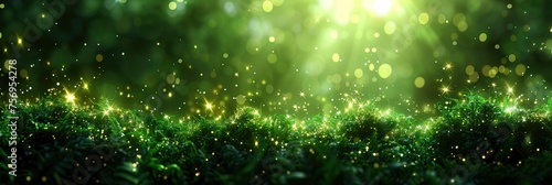 Abstract Background Gradient True Green, Background Image, Background For Banner, HD