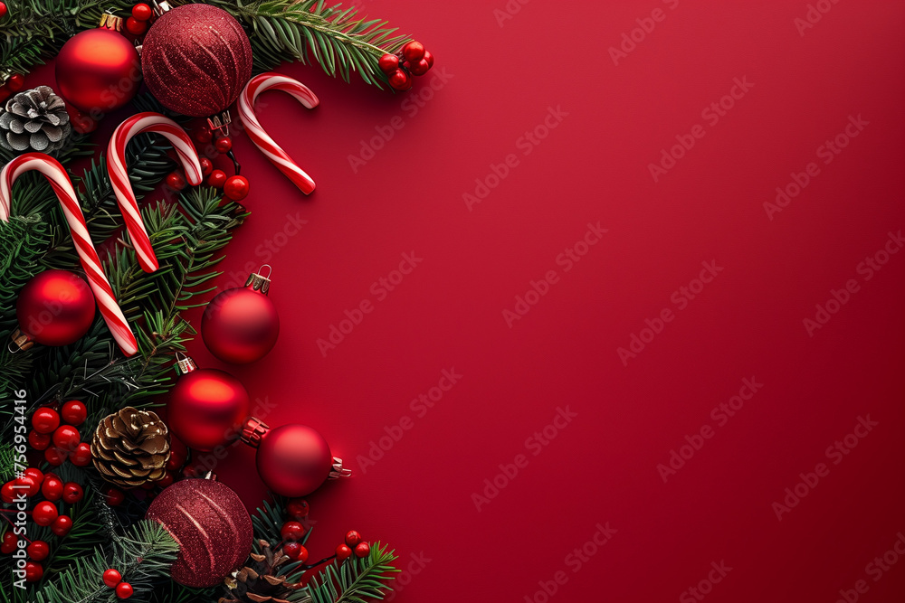 Christmas holiday background with space for copy 