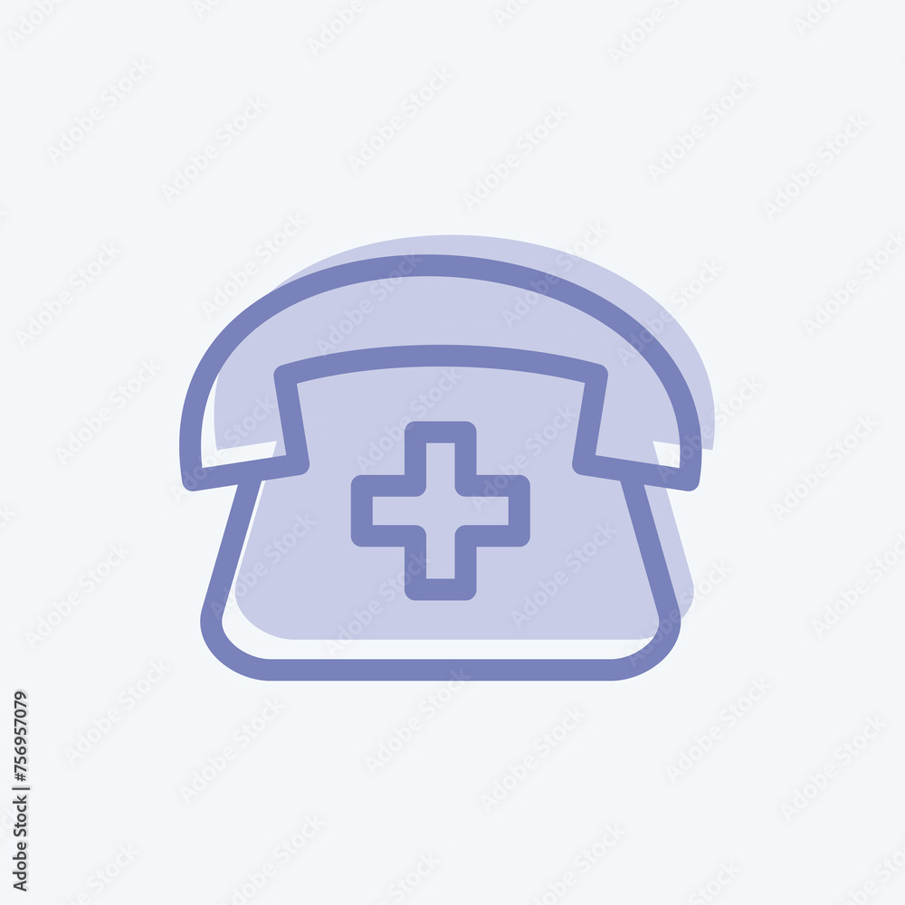 Icon Calling. suitable for education symbol. two tone style. simple design editable. design template vector. simple illustration Icon Calling. suitable for education symbol. two tone style. simple design editable. design template vector. simple illustration